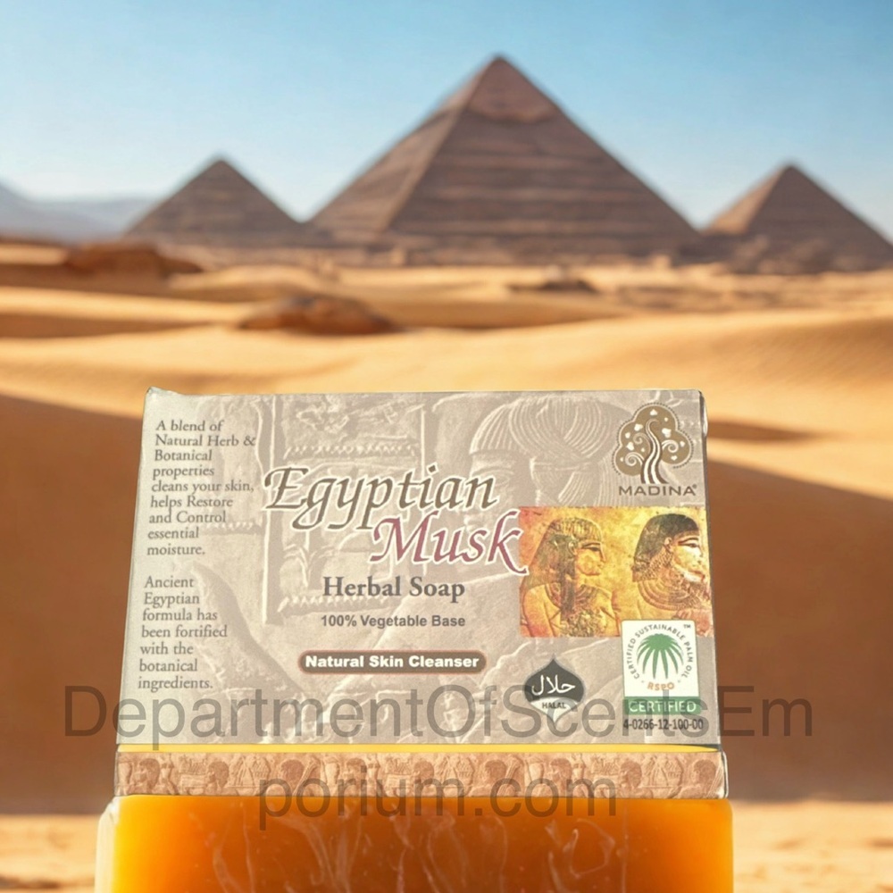 Madina Egyptian Musk 100% Vegetable Based Herbal 3½ oz  Soap Bundle & Save 4/$30